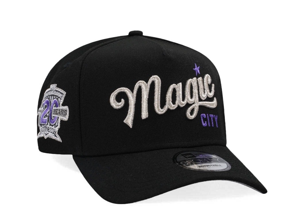 New Era Birmingham Barons 20 Years Black Satin Edition 9Forty A Frame Snapback Cap