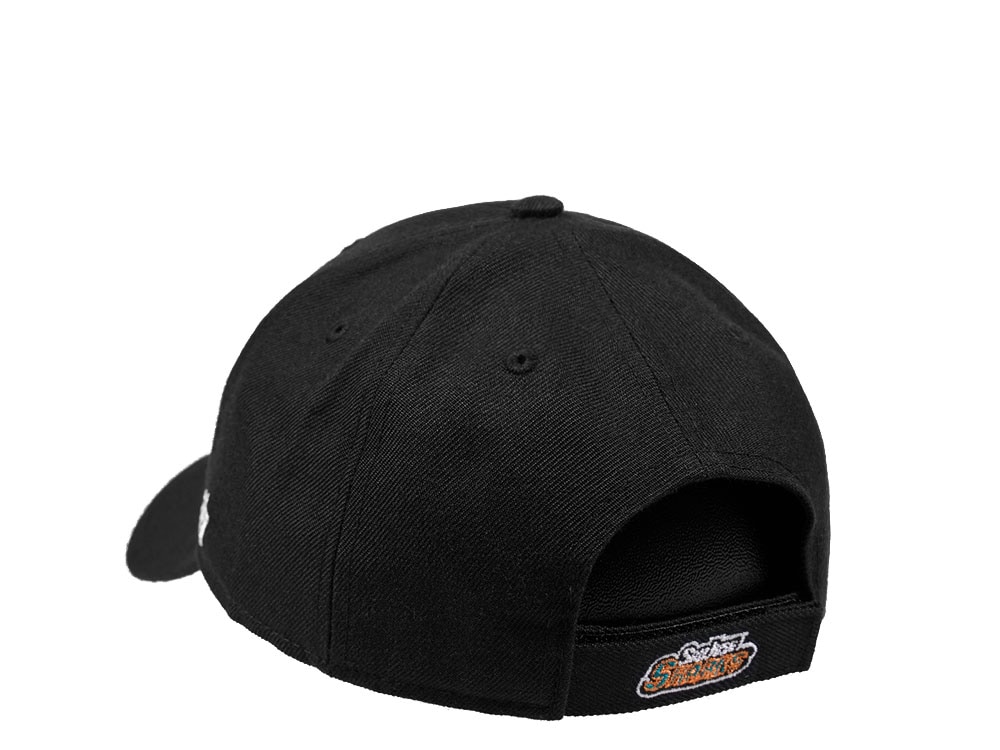 47Brand San Jose Sharks Secondary Logo Black Strapback Cap