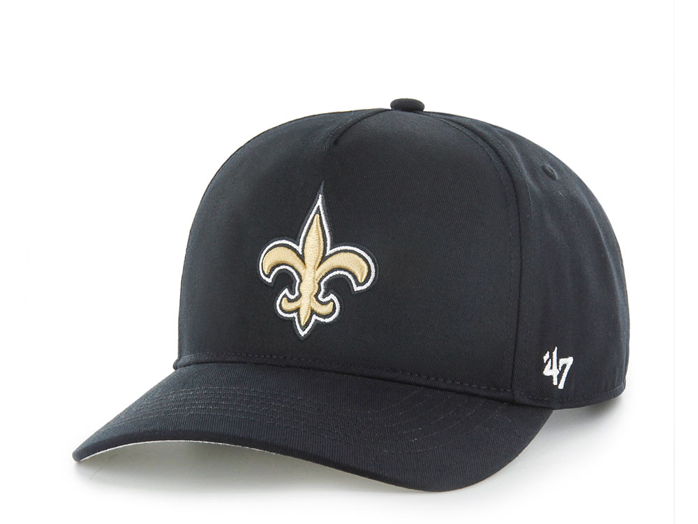 47Brand New Orleans Saints Black Classic Edition Hitch Snapback Cap