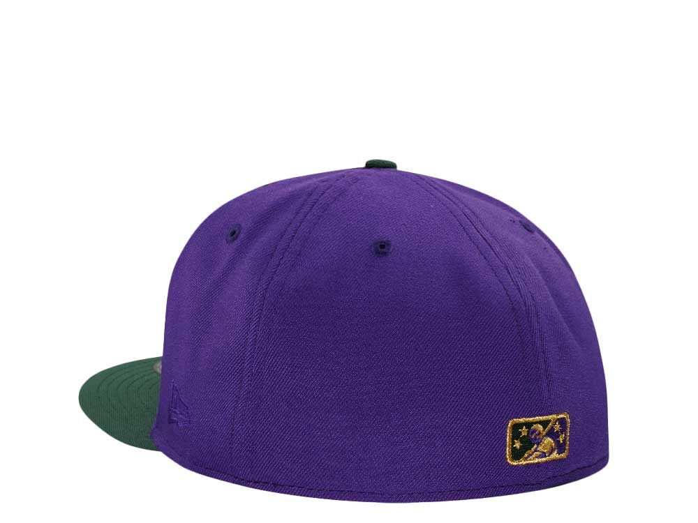 New Era Tampa Smokers Purple Gold Two Tone Edition 59Fifty Fitted Cap