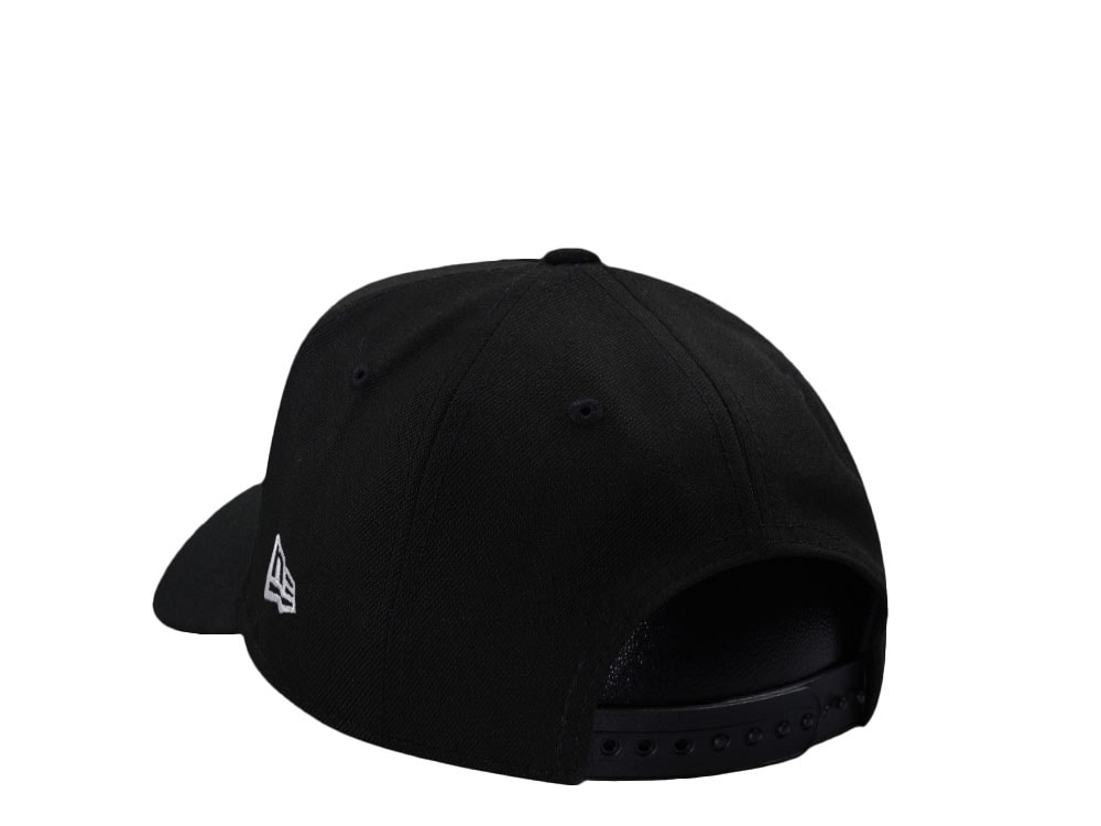 New Era Brooklyn Nets Script Black Prime Edition 9Forty A Frame Snapback Cap