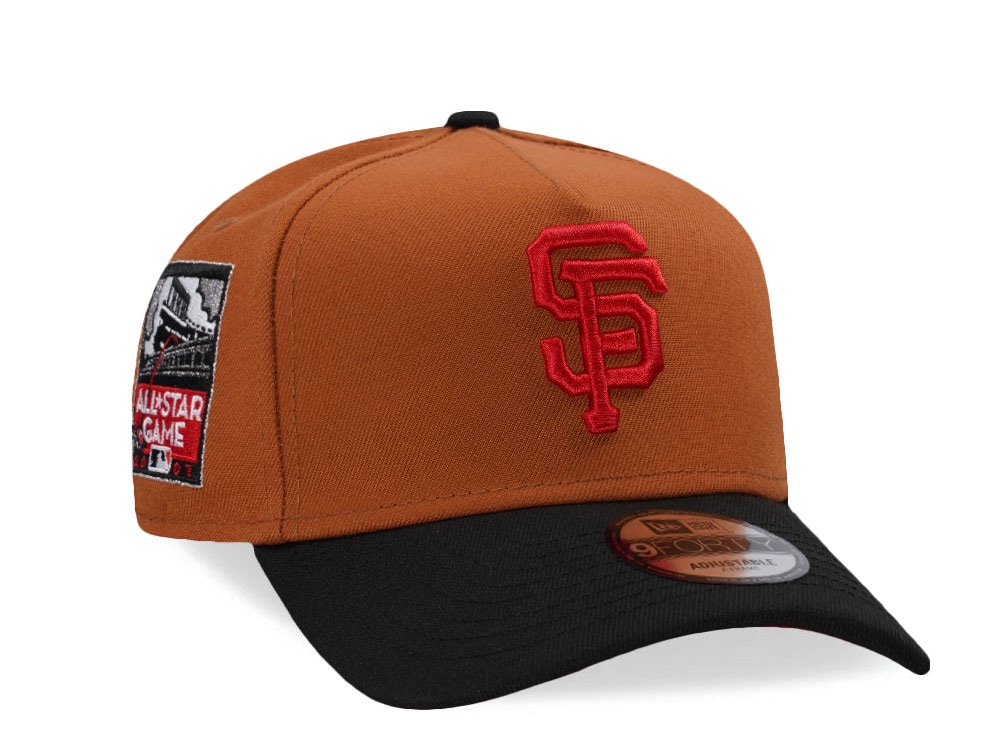 New Era San Francisco Giants All Star Game 2007 Earth Brown Two Tone Edition 9Forty A Frame Snapback Cap