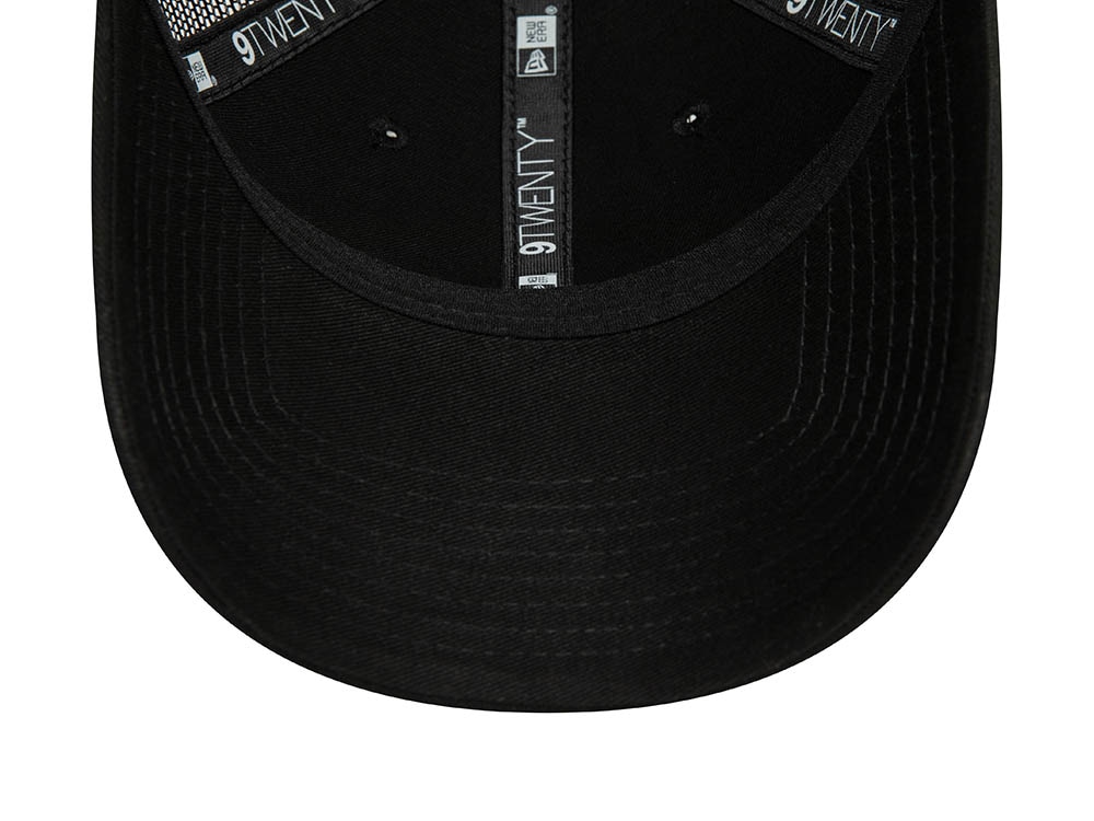 New Era Womens Black 9Twenty Trucker Strapback Cap