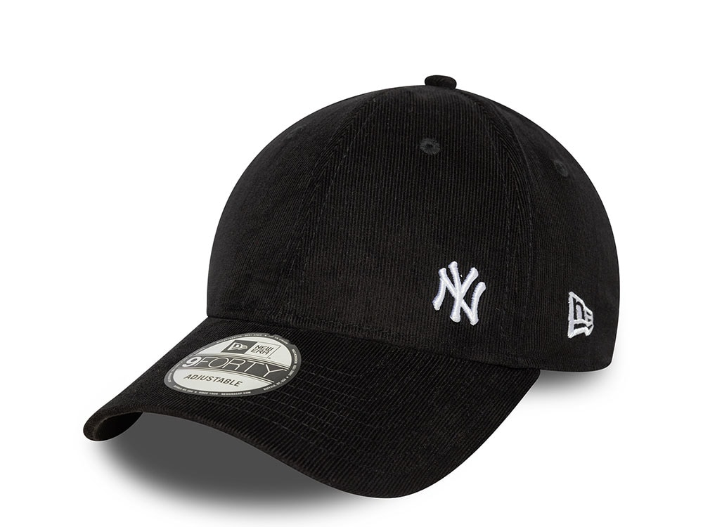 New Era New York Yankees Cord Flawless Black Edition 9Forty Strapback Cap