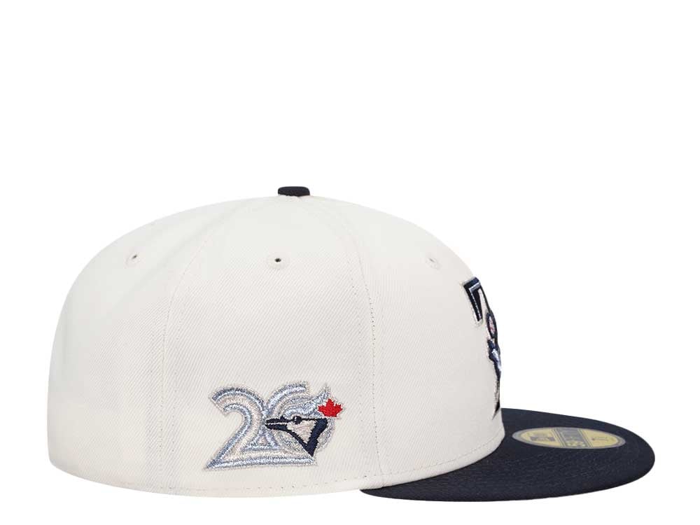 New Era Toronto Blue Jays 20th Anniversary Chrome Elite Metallic Two Tone Edition 59Fifty Fitted Cap