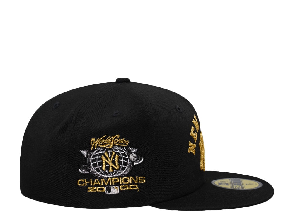 New Era New York Yankees World Series Champions 2000 Black Metallic Edition 59Fifty Fitted Cap