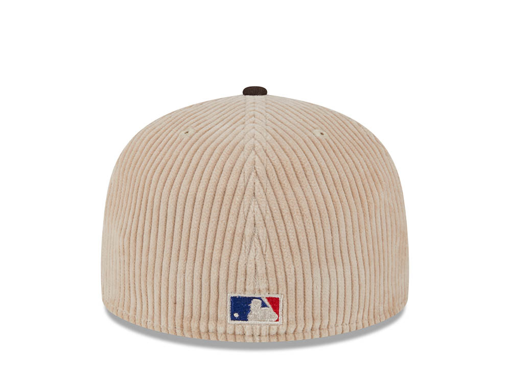 New Era San Diego Padres 25th Anniversary Fall Cord Khaki 59Fifty Fitted Cap