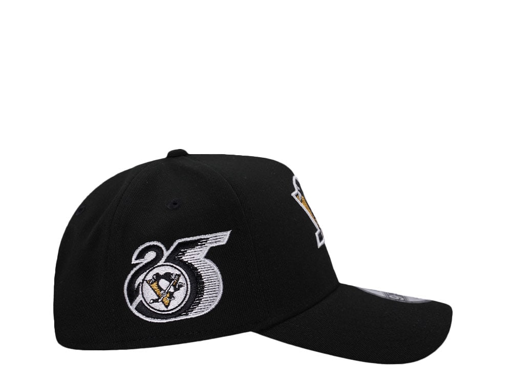 New Era New Era Pittsburgh Penguins 25th Anniversary Black Edition 9Forty A Frame Snapback Cap