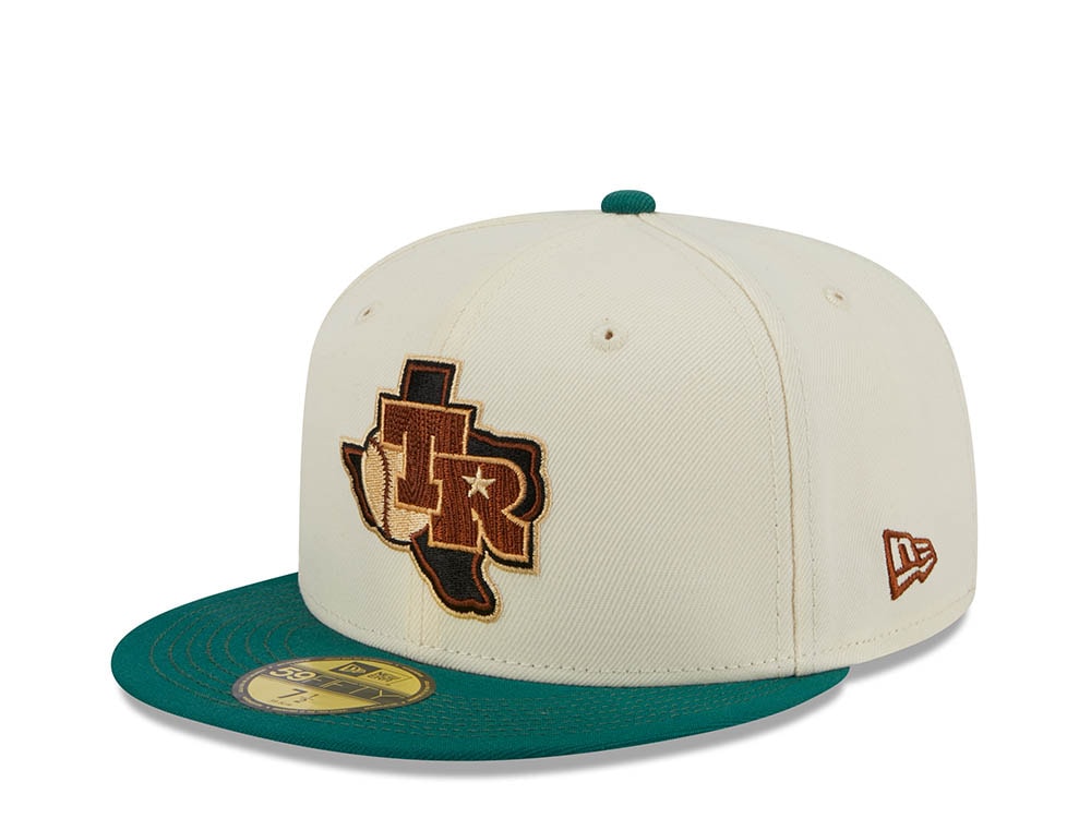 New Era Texas Rangers Arlington Stadium Stone Two Tone Edition 59Fifty Fitted Cap