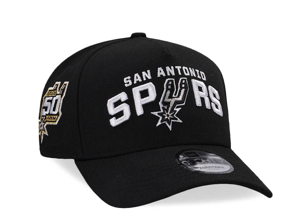 New Era San Antonio Spurs 50th Anniversary Prime Edition 9Forty A Frame Snapback Cap