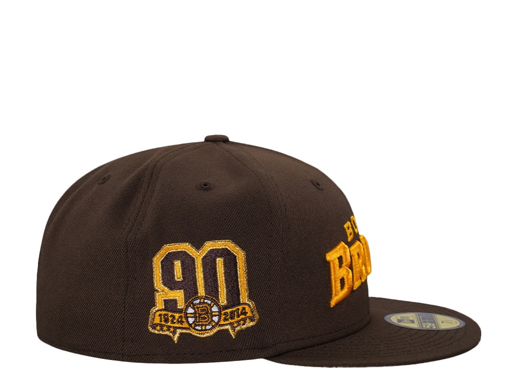 New Era Boston Bruins 90th Anniversary Throwback Edition 59Fifty Fitted Cap