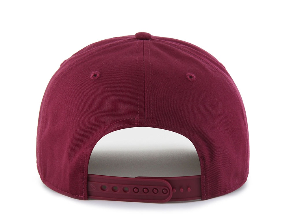 47 Brand Philadelphia Phillies Cooperstown Suede Visor Red Hitch Snapback Cap
