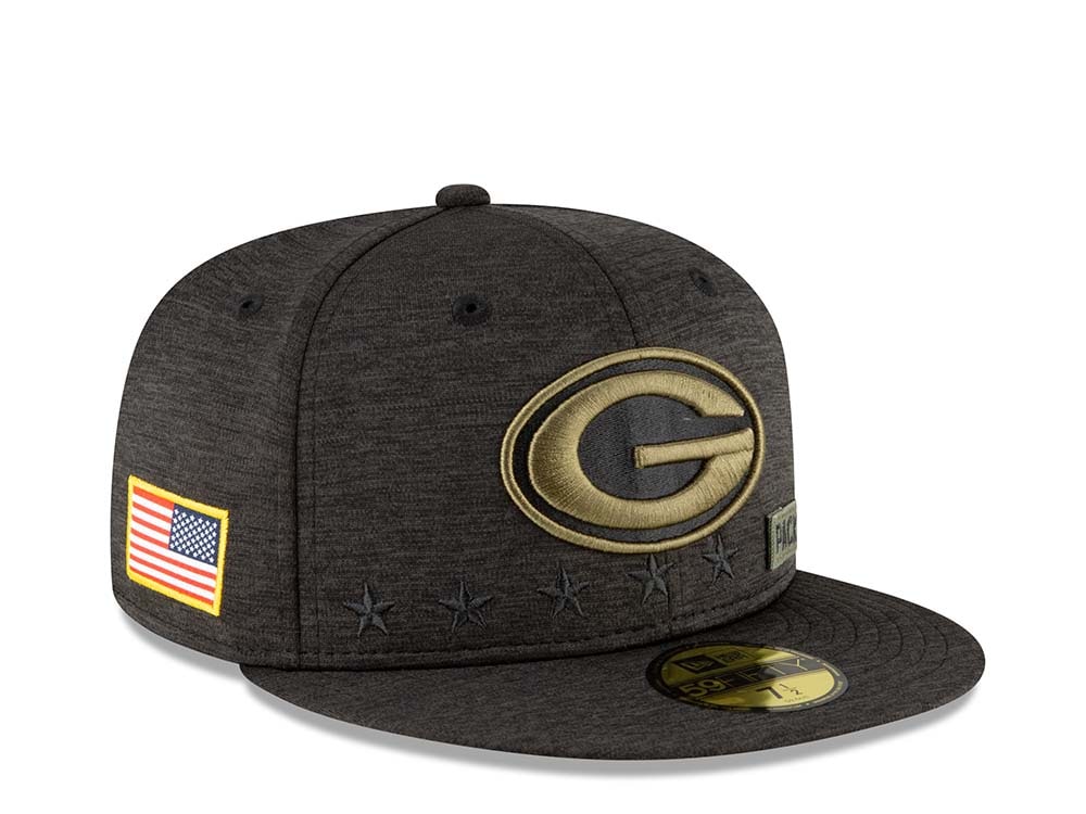 New Era Green Bay Packers Salute to Service 2020 Fitted 59Fifty Cap