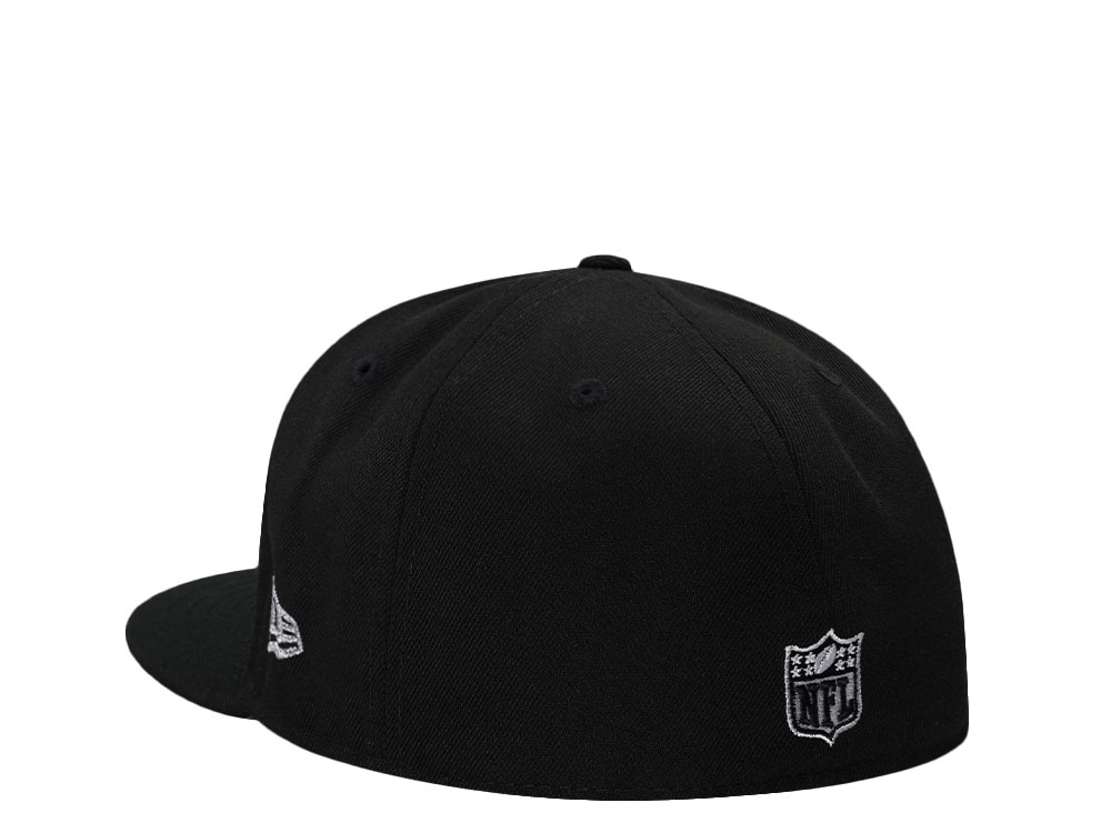 New Era Las Vegas Raiders Inaugural Season 2020 Script Black Prime Edition 59Fifty Fitted Cap