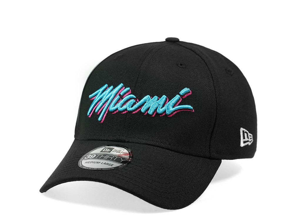 New Miami Heat Vice Edition Alternate 39Thirty Stretch Cap