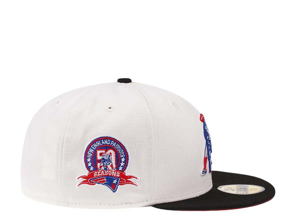 New Era New England Patriots 50th Anniversary Cream Dome Edition 59Fifty Fitted Cap
