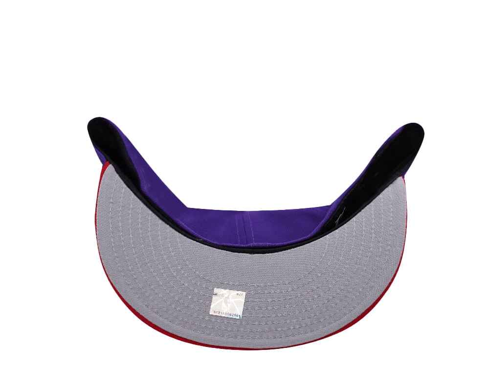 New Era Toronto Raptors 20th Anniversary Purple Two Tone Edition 59Fifty Fitted Cap