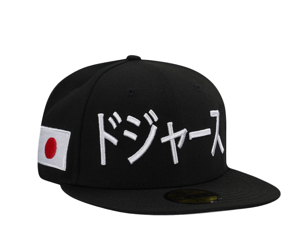 New Era Los Angeles Dodgers Japan Black White Edition 59Fifty Fitted Cap