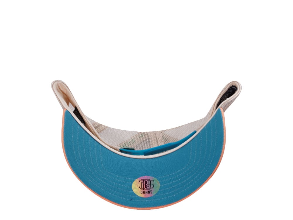 Djinns Coastal Kitchen Beach Bevvies Brown Trucker Snapback Cap