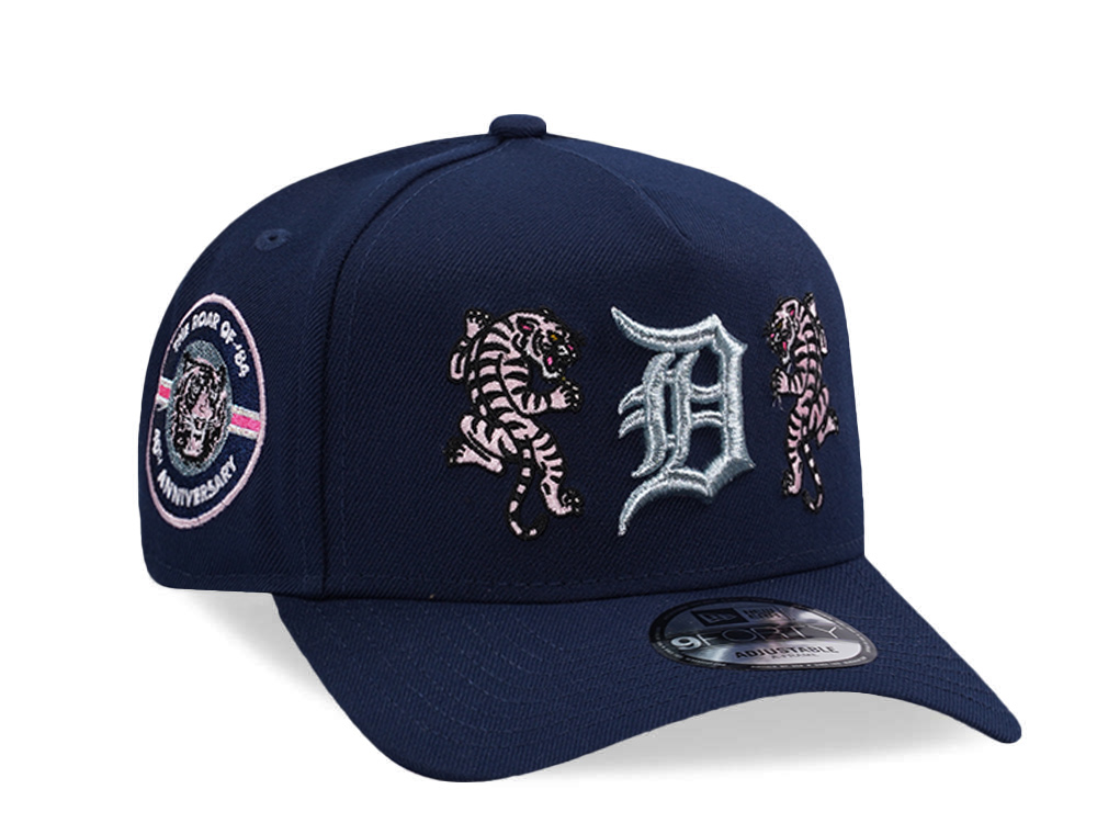 New Era Detroit Tigers 40th Anniversary Ocean Blue Prime Edition 9Forty A Frame Snapback Cap