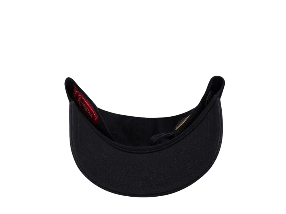 American Needle Boston Bruins Ballpark Black Strapback Cap