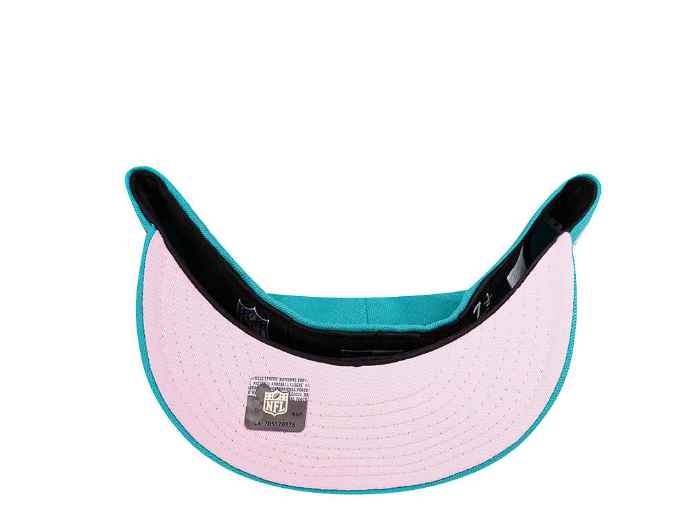 New Era Miami Dolphins Super Bowl XIX Teal and Pink Edition 59Fifty Fitted Cap