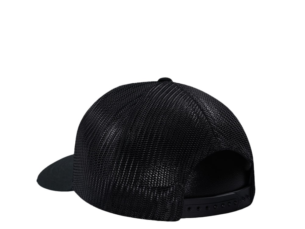 John Deere Quality Farm Black Trucker Snapback Cap