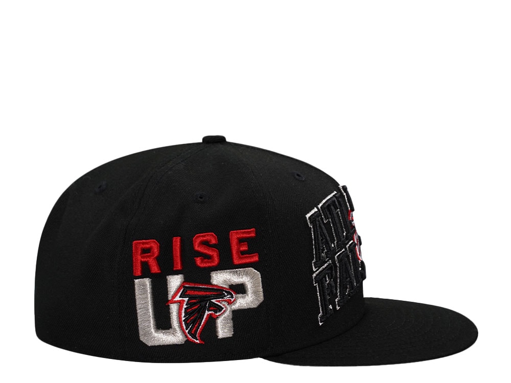 New Era Atlanta Falcons Black Script Prime Edition 59Fifty Fitted Cap