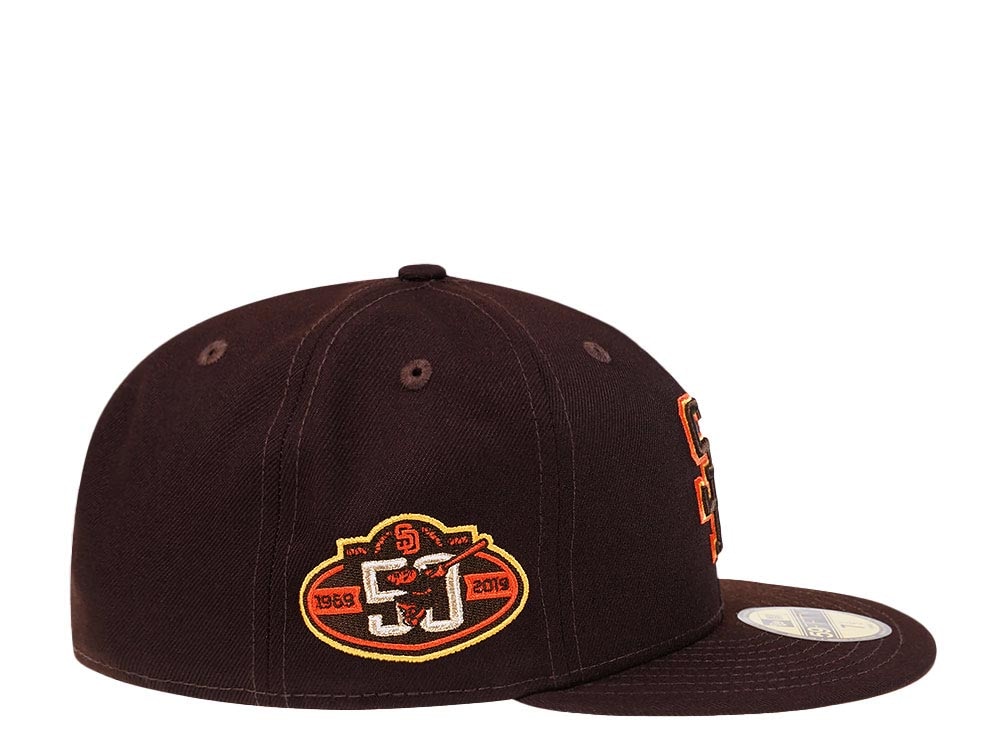 New Era San Diego Padres 50th Anniversary Dark Chocolate Prime Edition 59Fifty Fitted Cap