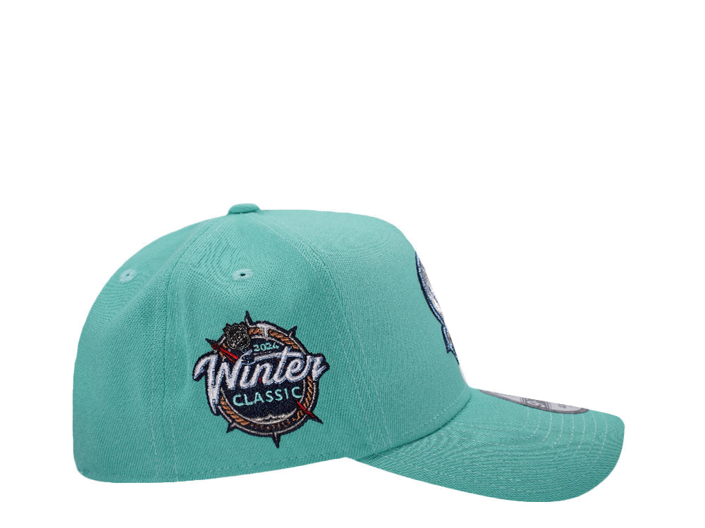 New Era Seattle Kraken Winter Classic 2024 Mint Prime Edition 9Forty A Frame Snapback Cap