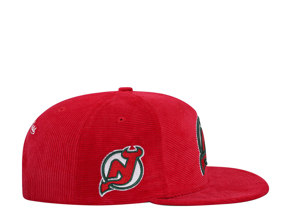 Mitchell & Ness New Jersey Devils Red Cord Vintage Snapback Cap
