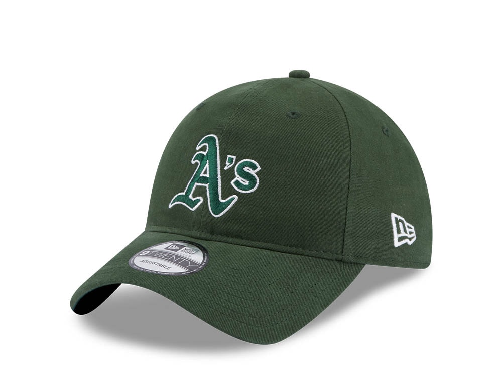 New Era Oakland Athletics Team Script Green 9Twenty Strapback Cap
