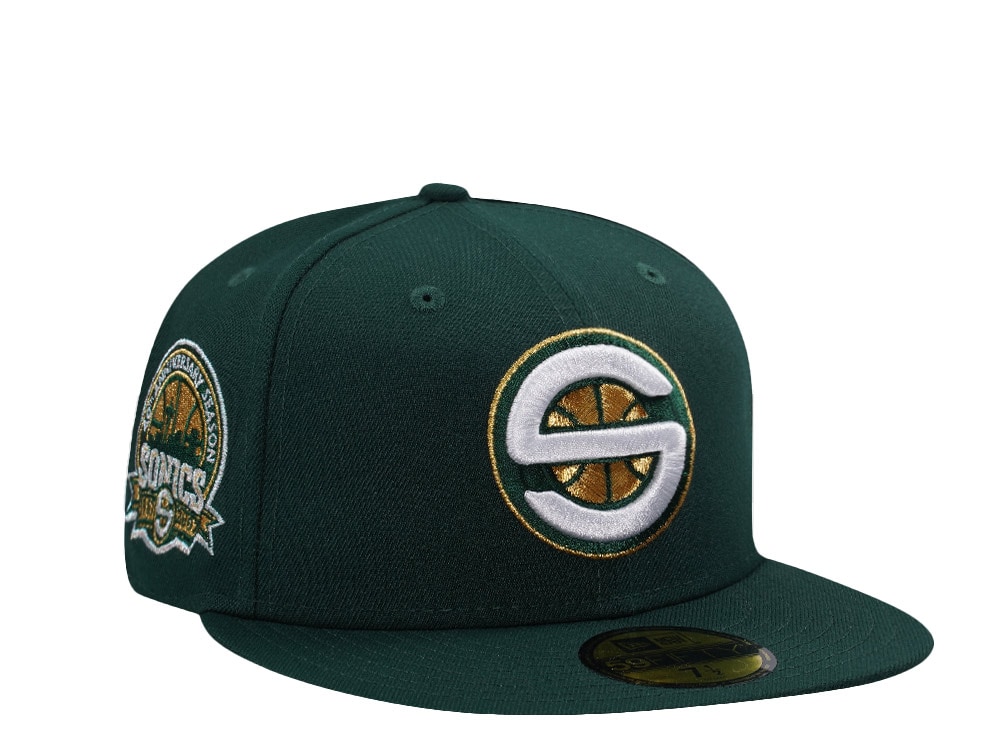 New Era Seattle Supersonics 40th Anniversary Dark Green Prime Edition 59Fifty Fitted Cap