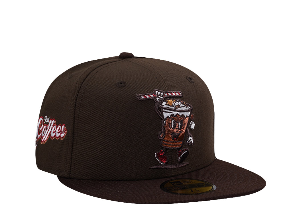 New Era Reading Fightin Phils Coffees Burnt Wood Two Tone Edition 59Fifty Fitted Cap