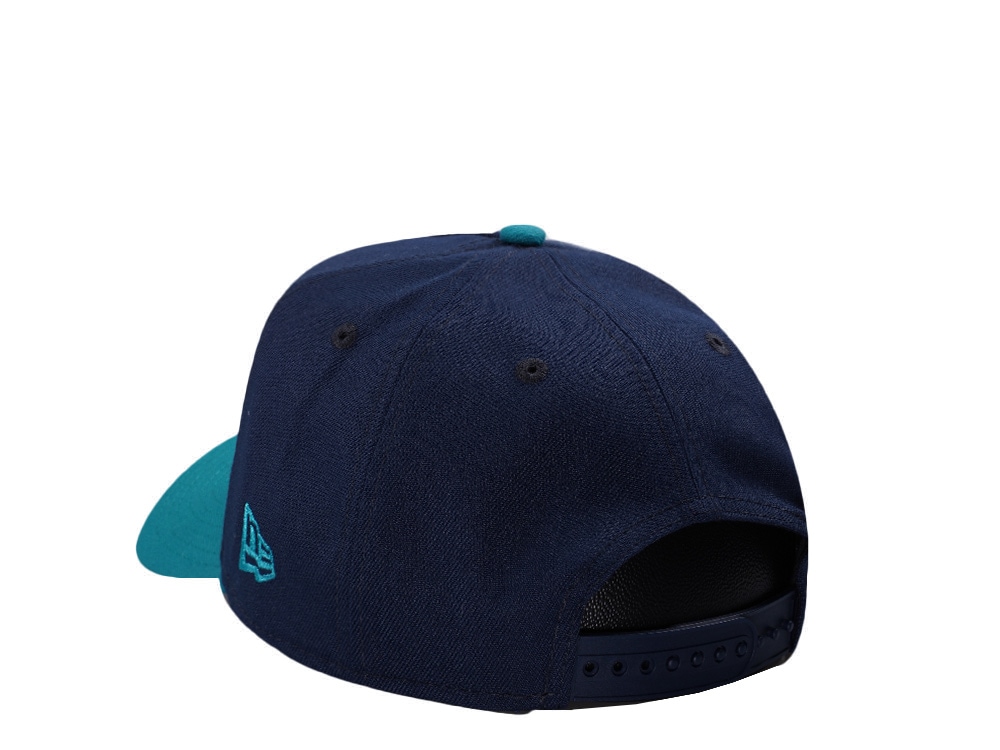 New Era Anaheim Ducks 25th Anniversary Ocean Blue Two Tone Edition 9Forty A Frame Snapback Cap