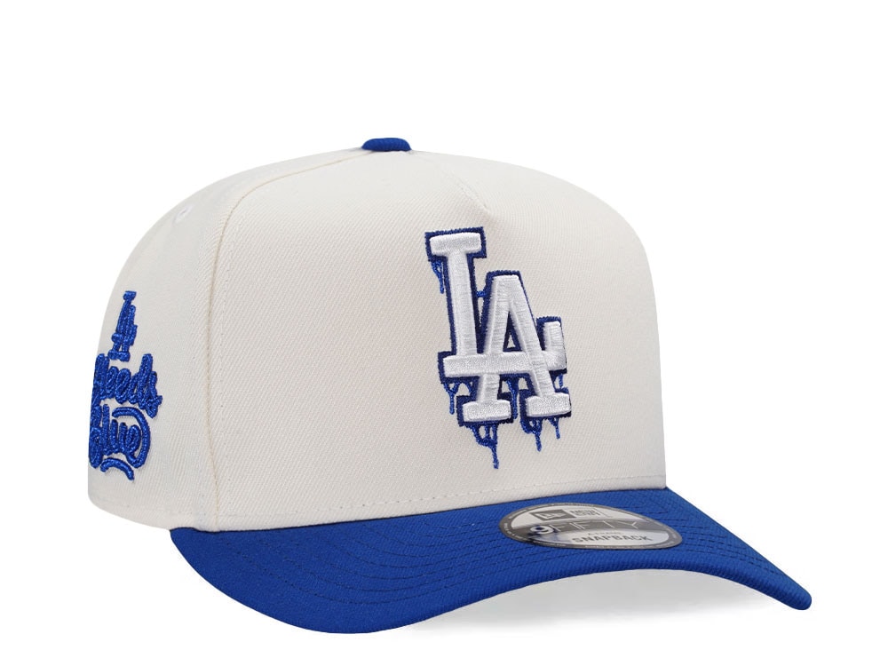 New Era Los Angeles Dodgers Bleed Blue Chrome Two Tone Edition 9Fifty A Frame Snapback Cap
