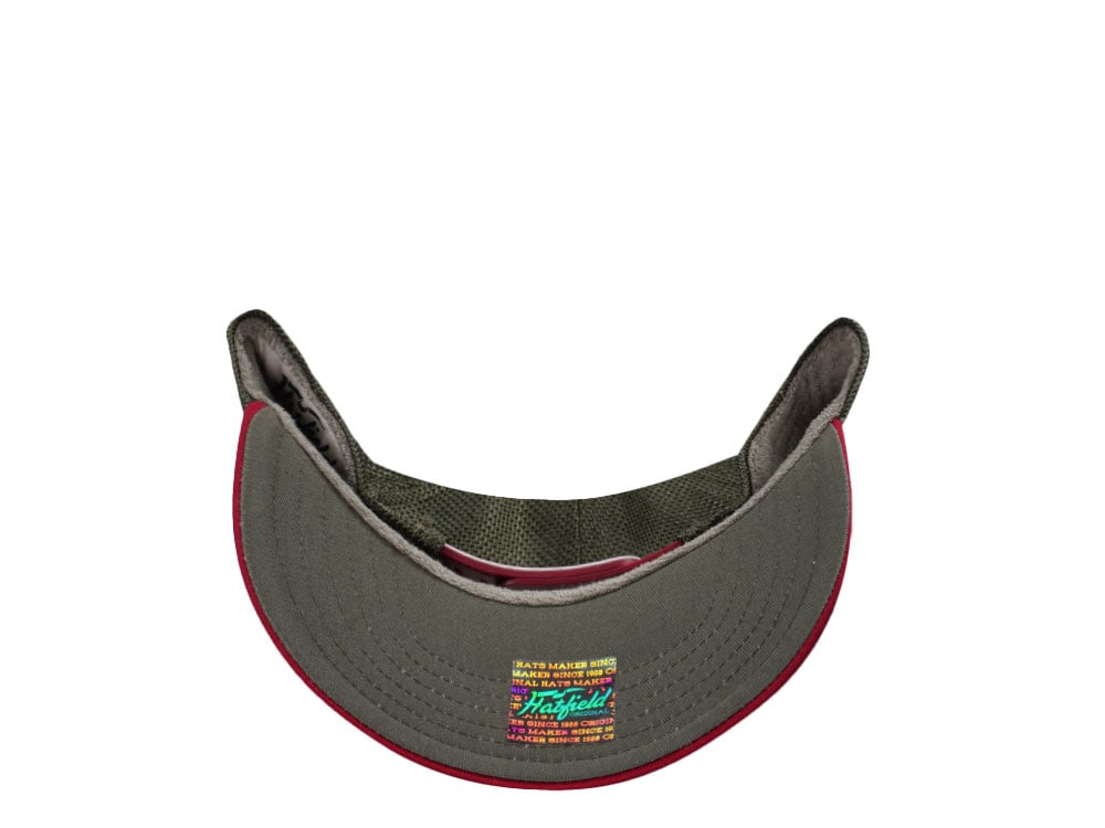 Hatfield Bull White Dark Green Trucker Snapback Cap