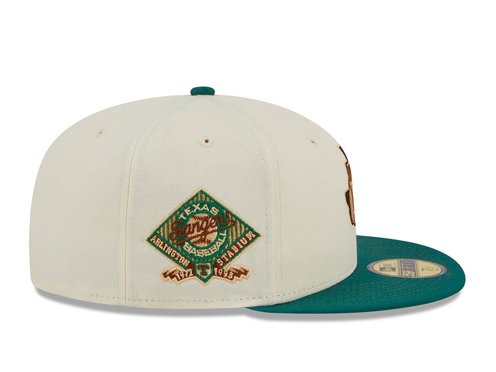 New Era Texas Rangers Arlington Stadium Stone Two Tone Edition 59Fifty Fitted Cap