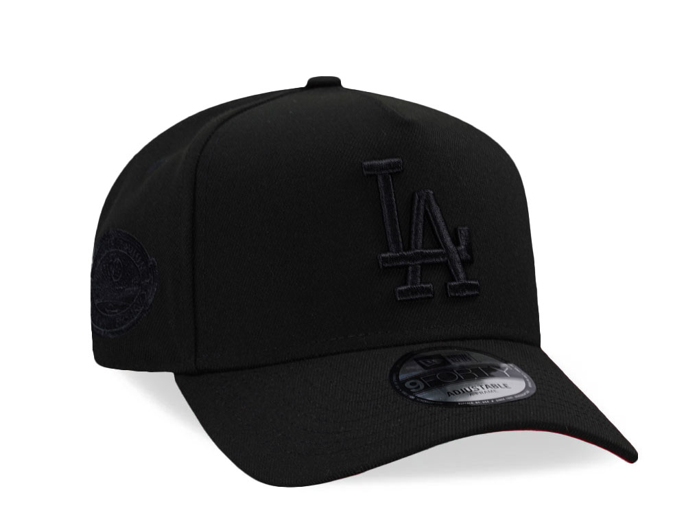 New Era Los Angeles Dodgers 40th Anniversary Black Out Red Edition 9Forty A Frame Snapback Cap