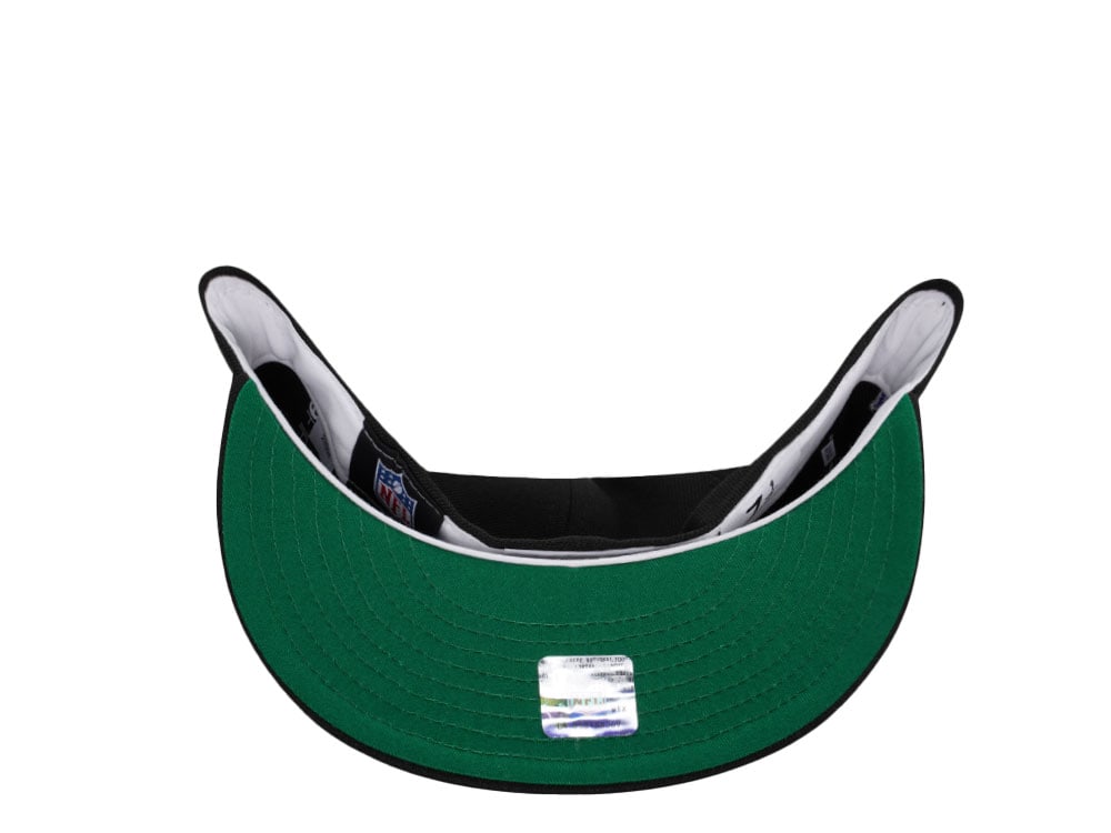 New Era Philadelphia Eagles Black Throwback Prime Edition 59Fifty Fitted Cap