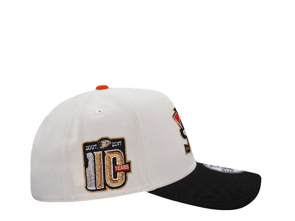 New Era Anaheim Ducks 10th Anniversary Chrome Two Tone Edition 9Forty A Frame Snapback Cap