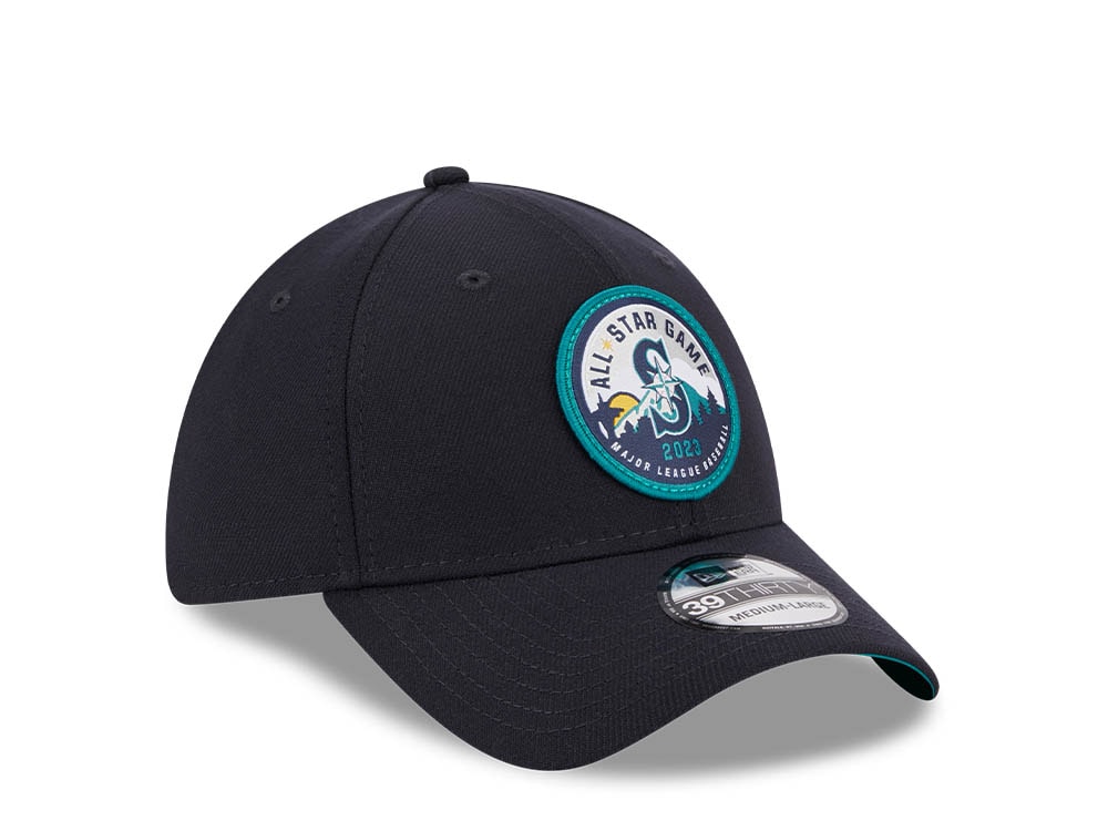New Era Seattle Mariners All Star Game 2023 Patch E1 Navy 39Thirty Stretch Cap