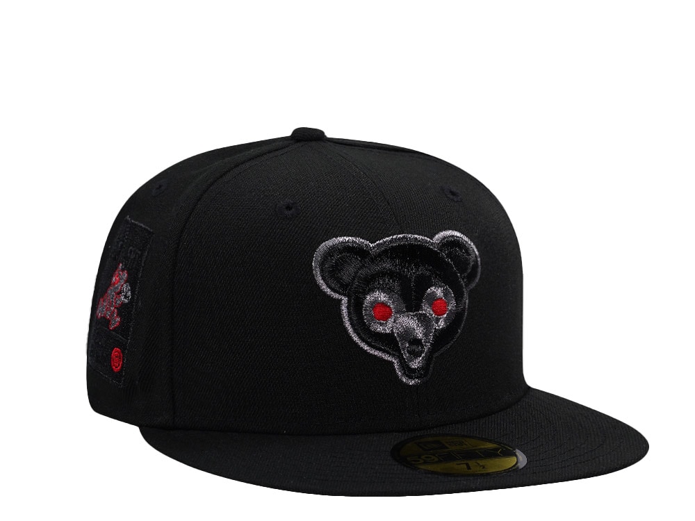 New Era Chicago Cubs Stay Alert Black Prime Edition 59Fifty Fitted Cap