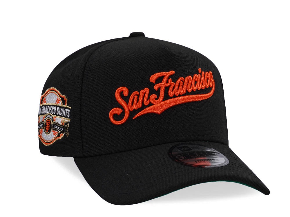 New Era San Francisco Giants Inaugural Year 2000 Black Throwback Edition 9Forty A Frame Snapback Cap