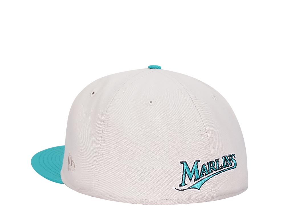 New Era Florida Marlins Inaugural Year 1993 Stone Script Two Tone Prime Edition 59Fifty Fitted Cap