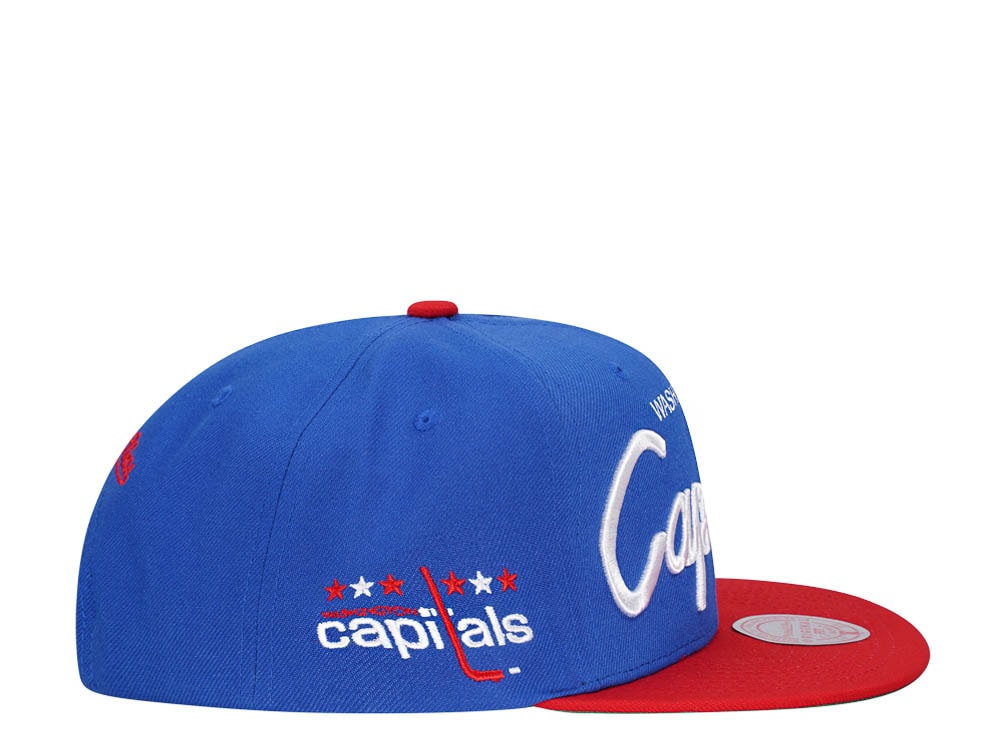 Mitchell & Ness Washington Capitals Vintage Script Snapback Cap