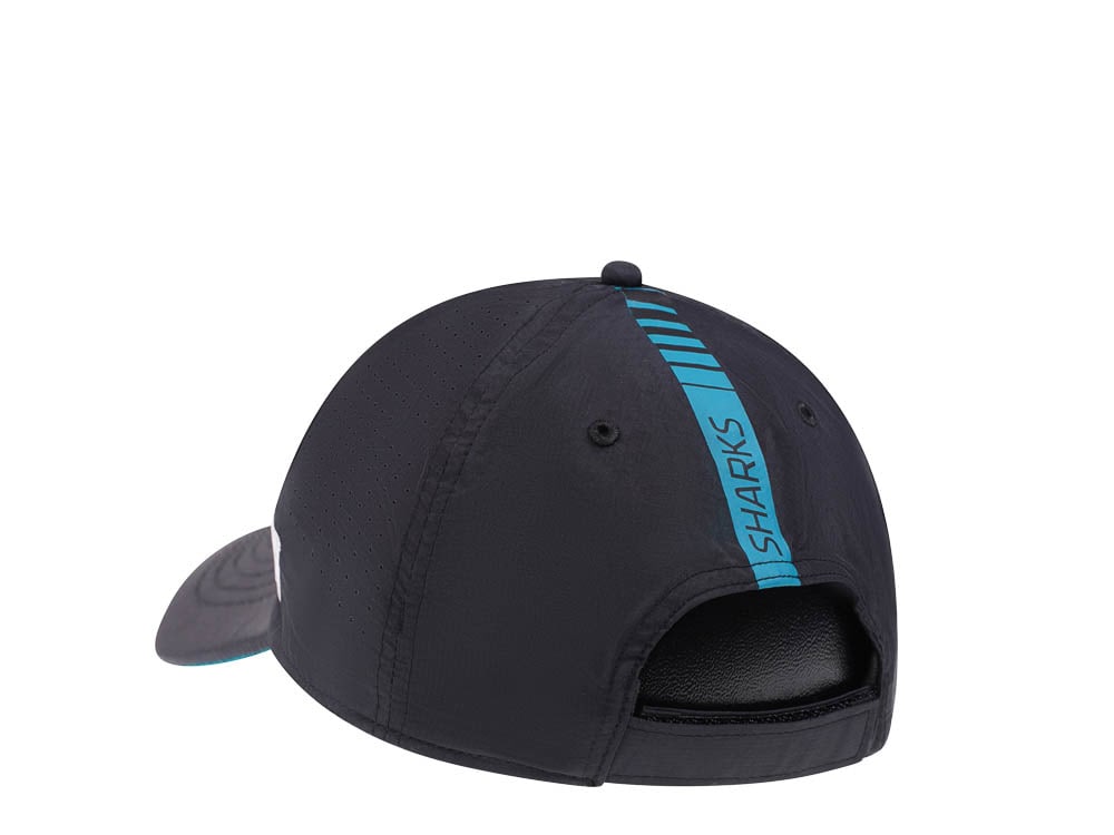 47Brand San Jose Sharks Black Back Line Nylon Strapback Cap
