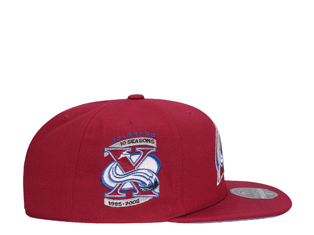 Mitchell & Ness Colorado Avalanche 10 Seasons Edition Dynasty Fitted Cap
