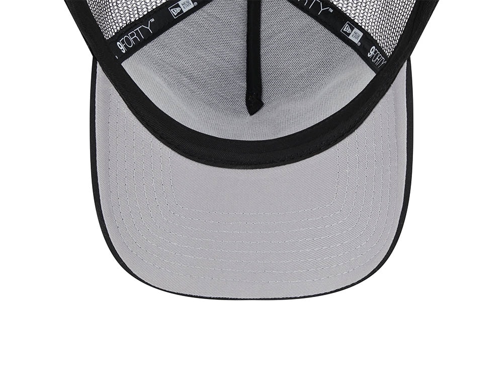 New Era Florida Marlins Black All Day 9Forty A Frame Trucker Snapback Cap