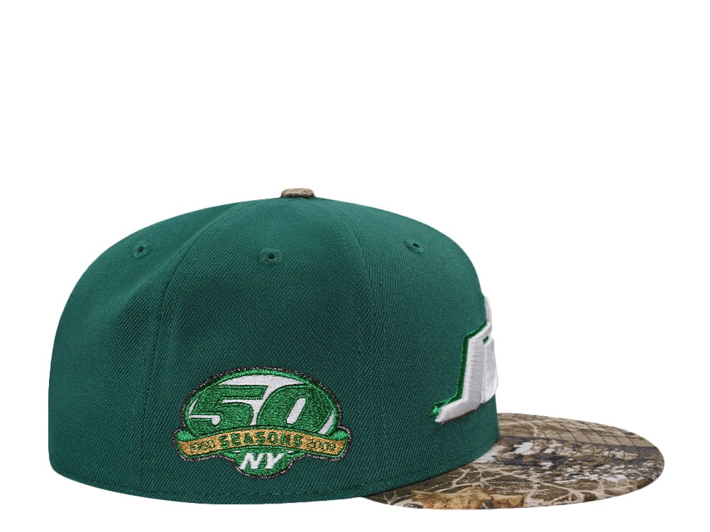 New Era New York Jets 50 Seasons Realtree Two Tone Edition 59Fifty Fitted Cap